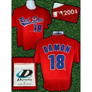 Dynasty Vintage Boston Red Sox Johnny Damon Shirt Size Large 2004